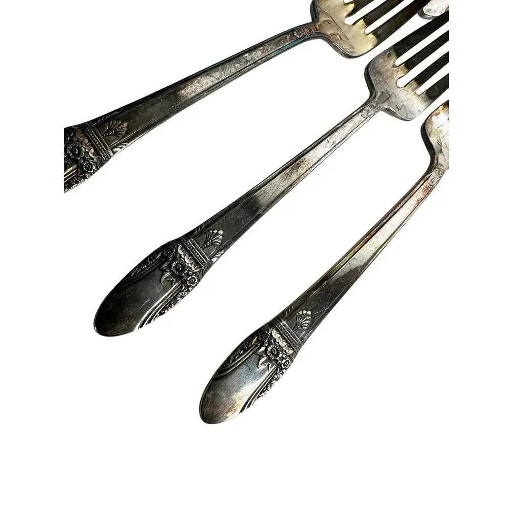 1847 Rogers Bros First Love Silverplate Flatware Set 55 Pieces Service + Serving